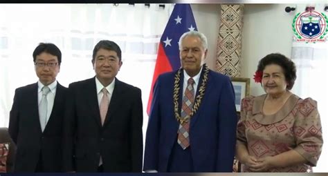 Japan Ambassador Presents His Letters Of Credentials To Samoa Samoa Global News