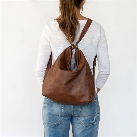 Convertible Leather Bag - Soft Leather Shoulder Bag | Laroll Bags