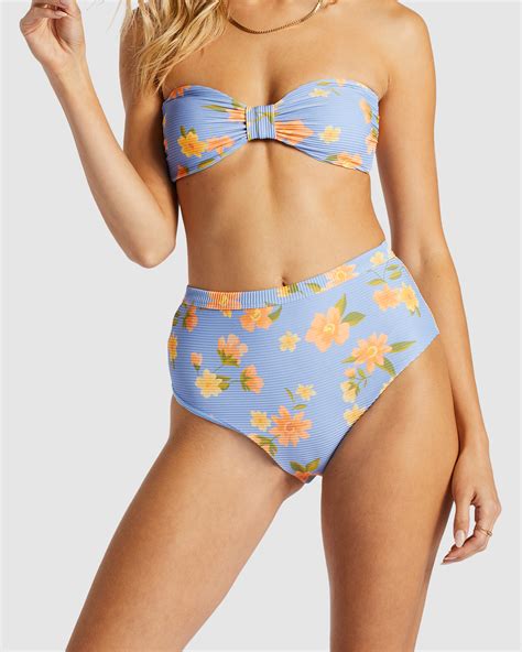 Billabong Lazy Days Tanlines Hi Retro Bikini Bottom Outta The Blue