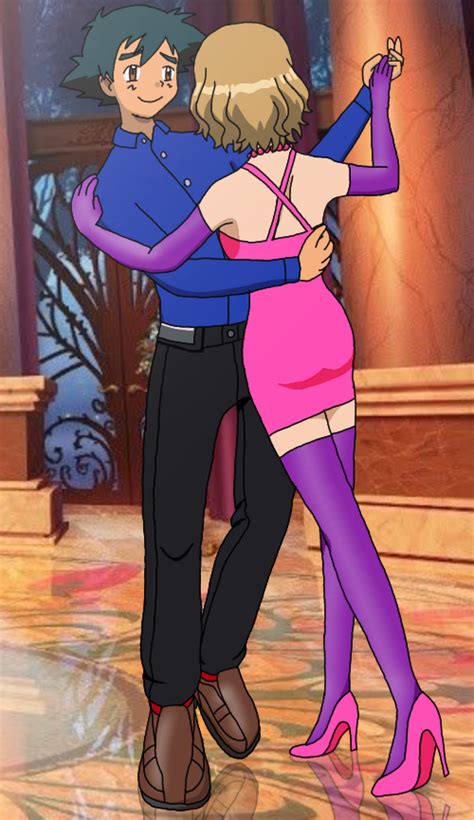 Ash And Serena Dance By Serenashowcase On Deviantart