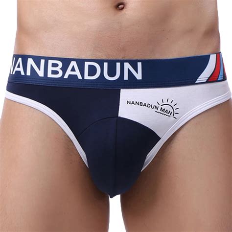 Pcs Lots Men Underwear Cotton Briefs Cueca Jockstrap Patchwork Bugle