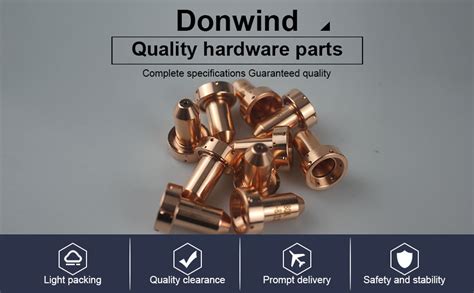 Donwind 10pcs 9 8215 Electrode 10pcs 9 8211 Nozzle 80A Tip Fit