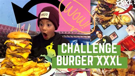 Challenge Man Vs Food Le Plus Gros Burger De Ma Vie Le Défi Vlog Prank