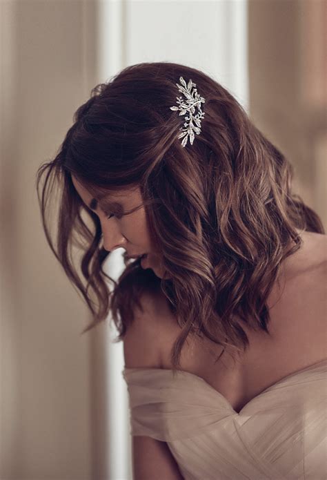 Swept Away Delicate Wedding Hair Combs For Side Swept Hair Tania