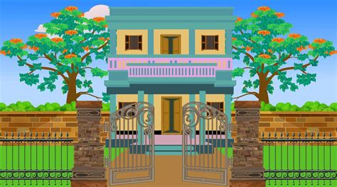 Village house indian asian for cartoon animation. 21182353 Vector Art at Vecteezy