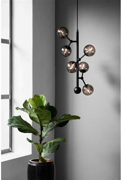 Halo Design No 738854 LED Pendelleuchte ATOM 31 Cm Vertical Schwarz Ab