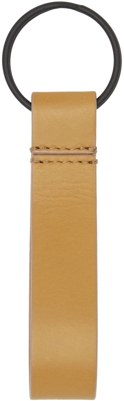 Common Projects Tan Leather Keychain Ssense