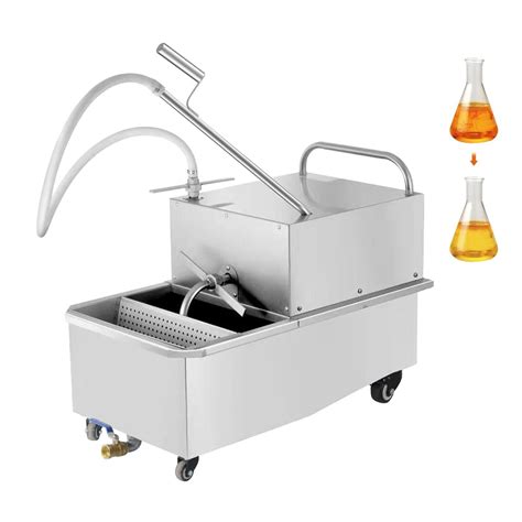 Clivia L Portable Fryer Oil Filter Cart Commercial Filtration Machine