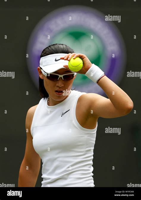 London Britain 2nd July 2019 Zheng Saisai Of China Reacts During