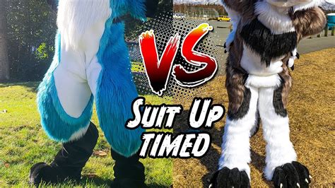 Digitigrade Vs Plantigrade Fursuits Suit Up Timed Face Reveal Youtube