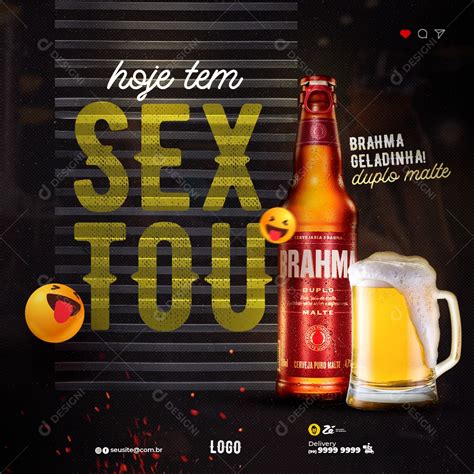 Hoje Tem Brahma Geladinha Social Media Psd Editável [download] Designi