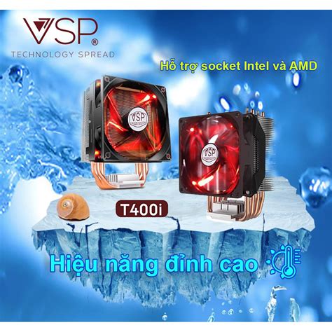 Quạt tản nhiệt CPU Fan VSP Cooler Master T400i 12cm Hàng chính hãng