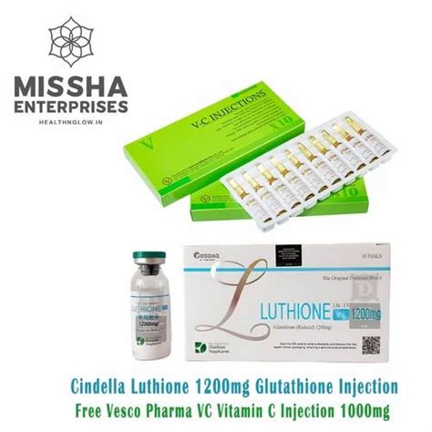 Cindella Luthione Mg Glutathione With Vitamin C Injections