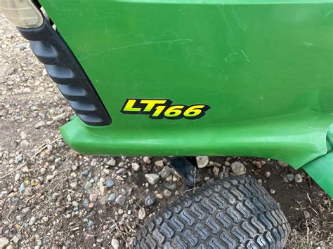 John Deere Lt166 Lawn Tractor W Mower Deck Bigiron Auctions