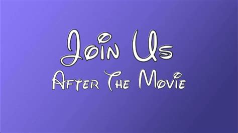 Join Us After The Moviefeature Presentation Logo 1991 Variant Youtube