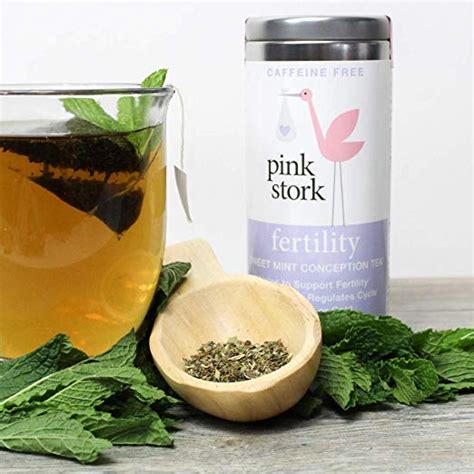 Pink Stork Fertility Tea Sweet Mint Tea 30 Caps Your Choice