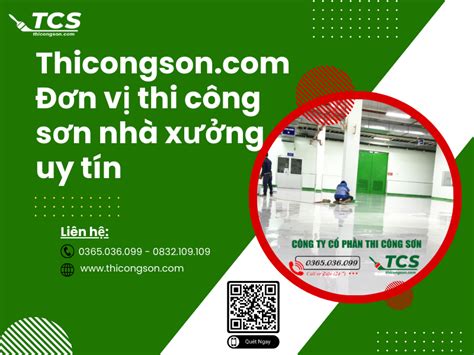 Thicongson Đơn Vị Thi Công Sơn Nhà Xưởng Uy Tín