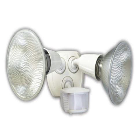 Southwire 240 Watt 180 Degree White Motion Activated Outdoor Dusk To Dawn Security Flood Light