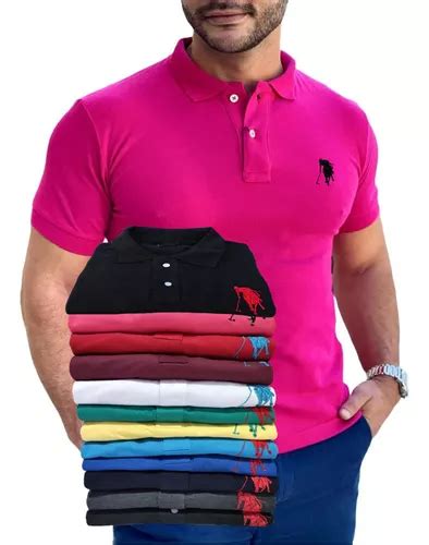 Camisa Gola Polo Masculina Grandes Marcas Cores Revenda Mercadolivre