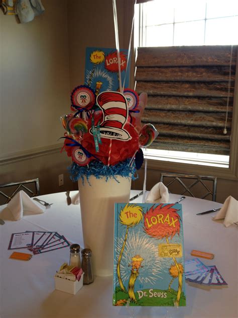 Dr Seuss Lorax Centerpiece Baby Shower Dr Seuss Baby Shower Seuss