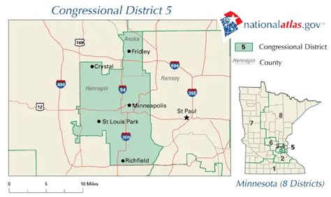 United States House of Representatives, Minnesota District 5 Map ...