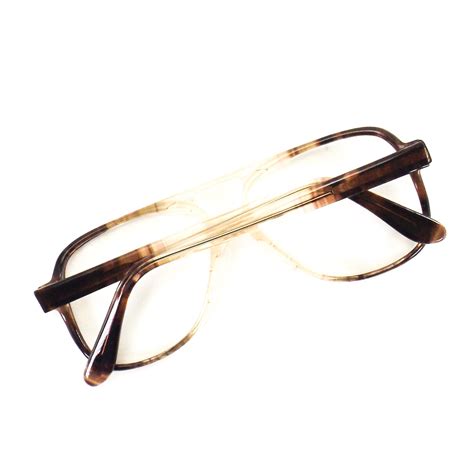 Vintage 80s Aviator Eyeglasses Nos Square Eye Glasses Etsy