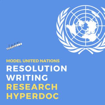 Model UN: Resolution Research HyperDoc by eduKateTX | TpT