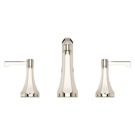 Pfister Arterra Polished Nickel Widespread 2 Handle Watersense Bathroom Sink Faucet With Drain