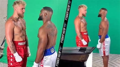 Jake Paul Physically Bigger Than Tyron Woodley Both Go Face To Face In Behind The Scenes Video