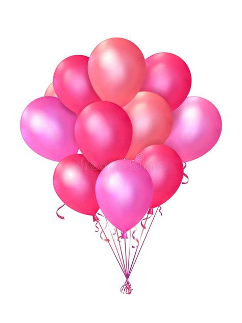 Globos Rosados Ilustraciones Stock Vectores Y Clipart 1 131