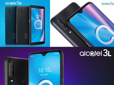 TCL kündigt Alcatel 1S 3L 2020 und 1B Android 10 Go Edition an