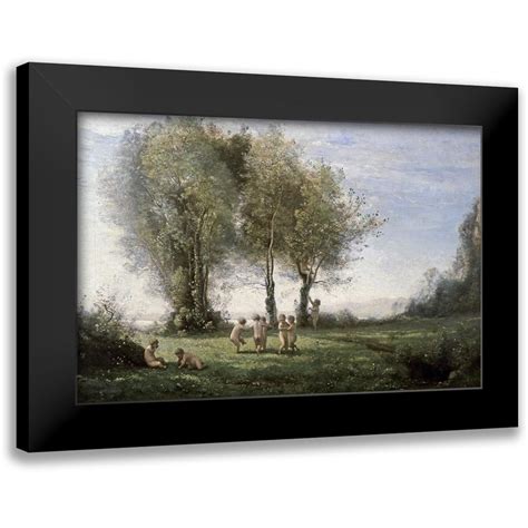 Corot Jean Baptiste Camille X Black Modern Framed Museum Art Print