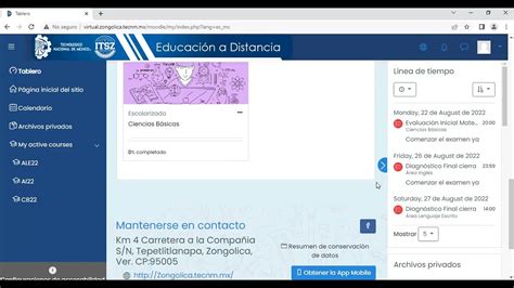 Selección de curso asingado plataforma Virtual ITSZ YouTube