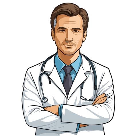 Premium Vector Male Doctor Vector On White Background