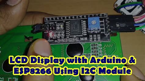 Connect 20x4 Lcd Display Using I2c Module With Esp8266 Nodemcu And Arduino Uno Som Tips Youtube