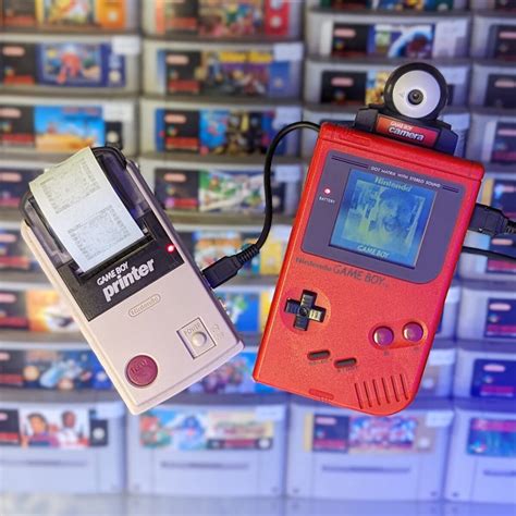 nintendo game boy printer camera bundle red dmg buy  retro sect