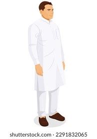 Indian Man Wearing Traditional Dress Indian Stock Vector Royalty Free