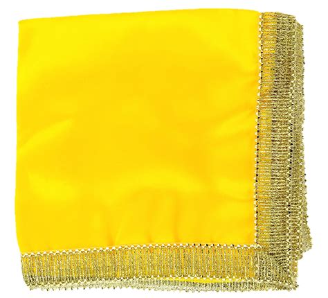 Buy Bhakti Lehar 1 Meter Yellow Satin Puja Altar Cloth Diwali Pooja