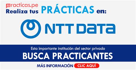 ntt data peru convocatoria  practicante de reclutamiento