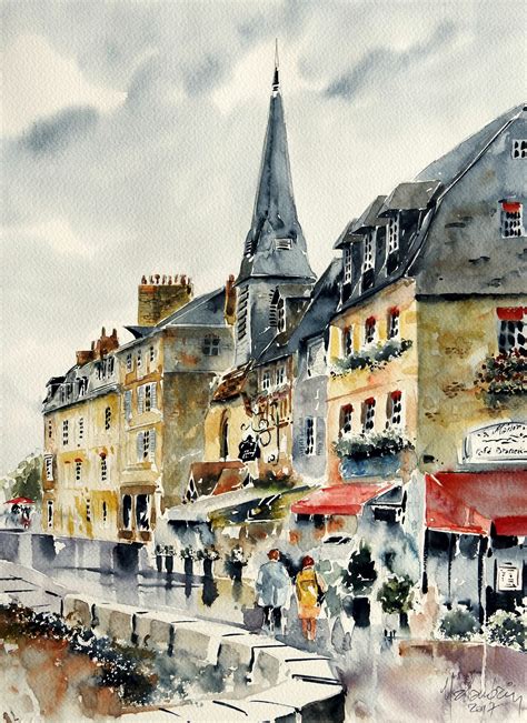 HONFLEUR 04 Malandain Aquarelle