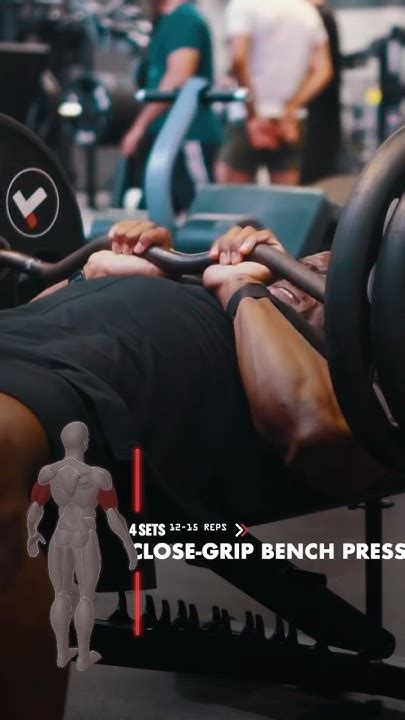 Close Grip Tricep Press Youtube