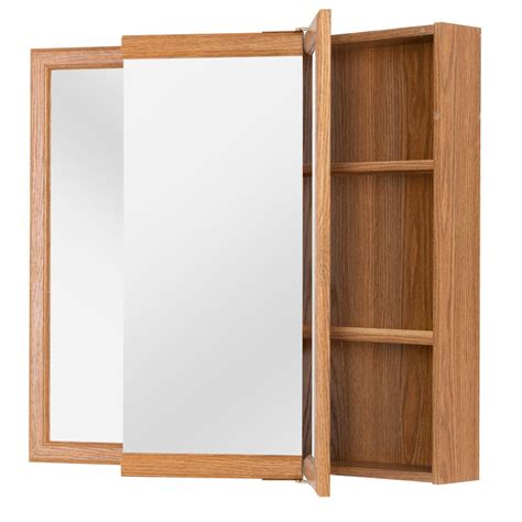 Kingswood Surface Mount Tri View Mirror Medicine Cabinet Renin