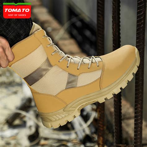 Tomatoready Stokbooth For Men Desert Tactical Military Boots Mens