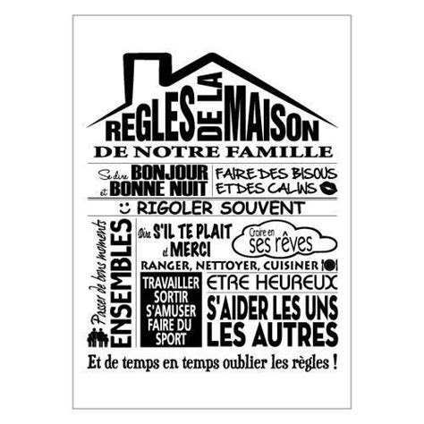 Stickers Muraux Les Règles De La Maison Ventana Blog