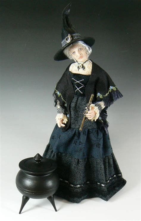 1 12 Scale Dollhouse Witch Doll Etsy