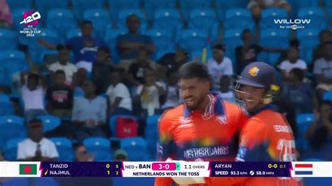 Aryan Dutt To Najmul Hossain Shanto Wicket Caught Ban Vs Ned