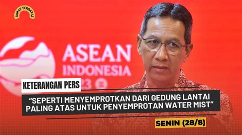 Keterangan Pers Pj Gub DKI Usai Ratas Lanjutan Pembahasan