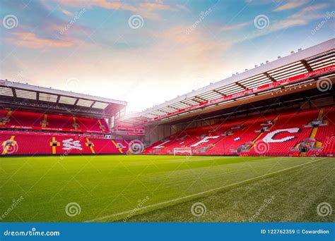 Anfield Stadium of Liverpool FC in UK Editorial Stock Image - Image of ...