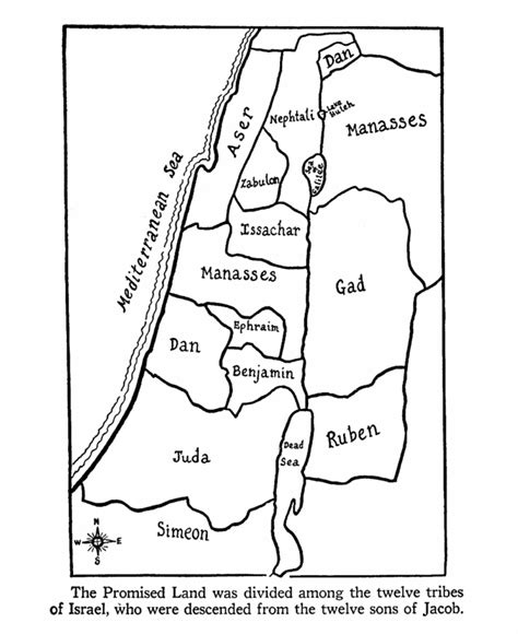 Coloring Sheet Of Land Israel