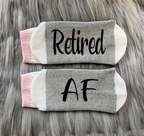 Officially Retired Socks Retirement Present Retired Etsy